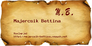 Majercsik Bettina névjegykártya