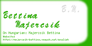 bettina majercsik business card